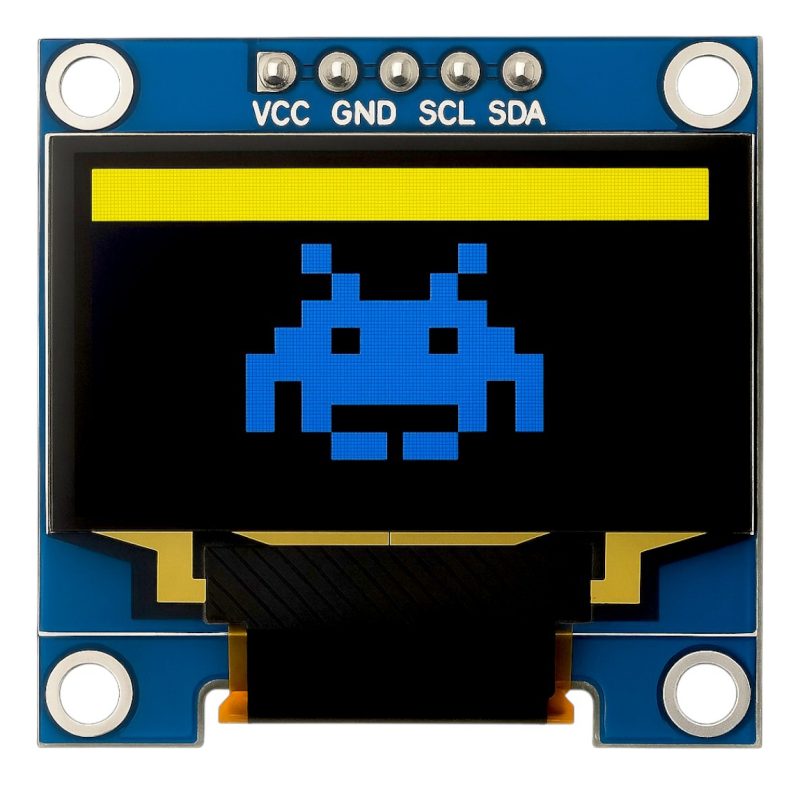 Display Oled 0.96 Azul Amarillo 128x64 I2c Ssd1306 Arduino