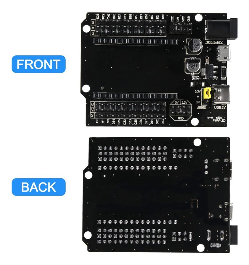 Nodemcu Esp32 Wifi Ch340g Usb-c + Shield Placa Expansion 30p - Image 4