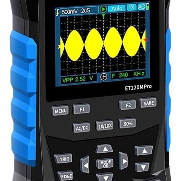 Osciloscopio De 120mhz Et120mpro 500ms Y Generador Señales