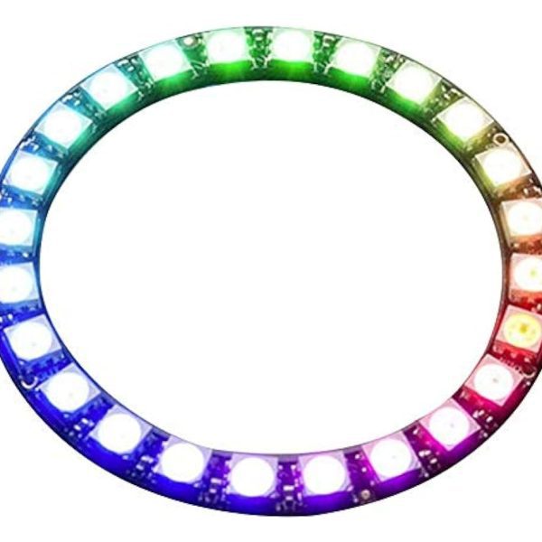Anillo 24 Leds Rgb 5050 Ws2812 Neopixel Ring 66mm X 52.5mm