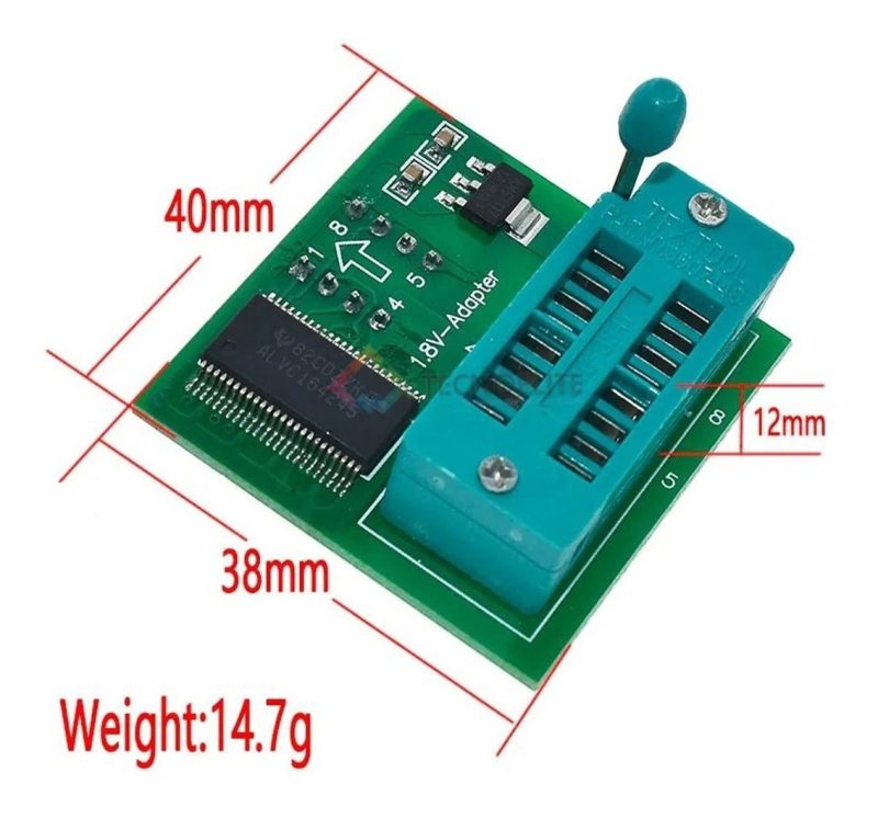 Kit Programador Bios Ch341+pinza+adap.1,8v+sock. 150,200,300 - Image 7