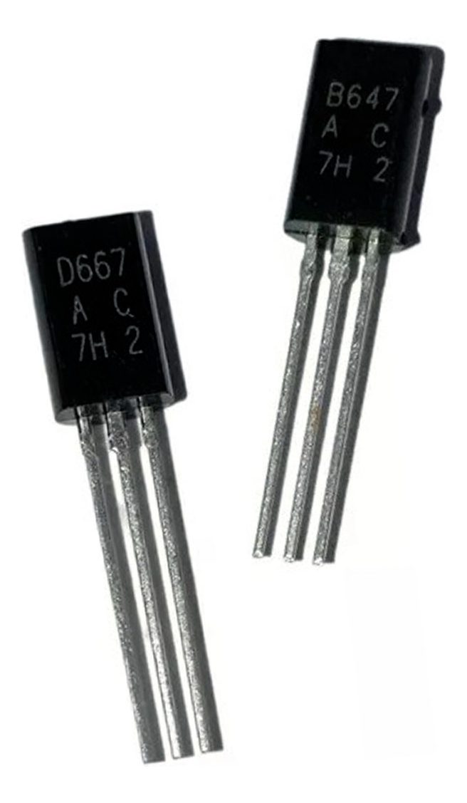 D667 + B647 Par De Transistores Baja Potencia 120v 1a