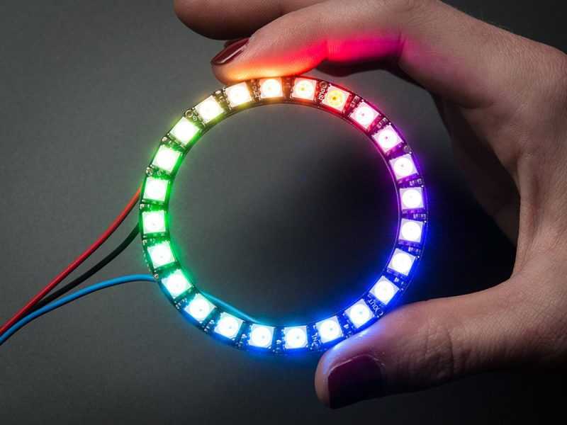 Anillo 24 Leds Rgb 5050 Ws2812 Neopixel Ring 66mm X 52.5mm - Image 6