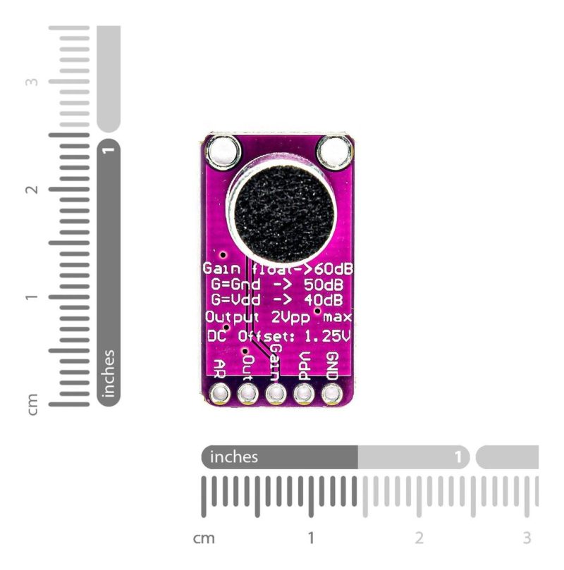 Modulo MicrÃ³fono Con Amplificador Max9814 Ganancia Ajustable - Image 4