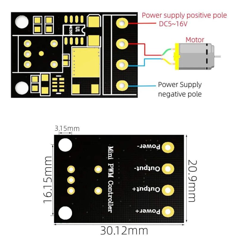 Controlador Pwm Dimmer 10a Velocidad Del Motor Dc 5-12v - Image 6