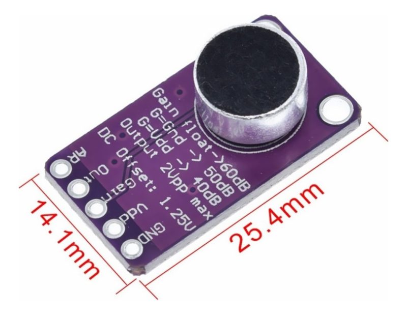 Modulo MicrÃ³fono Con Amplificador Max9814 Ganancia Ajustable - Image 3