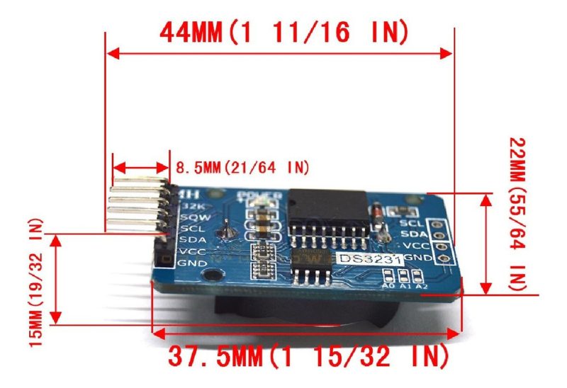 Modulo Reloj Tiempo Real Rtc Ds3231 Eeprom 24c32 Arduino - Image 4