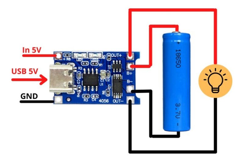2 Pack MÃ³dulos Tp4056 Carga BaterÃ­a Litio Y ProtecciÃ³n Usb-c - Image 3
