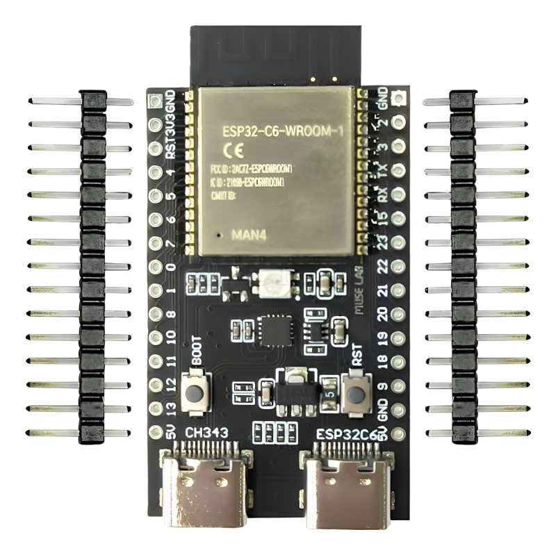Placa De Desarrollo Esp32 C6 Muselab Wifi6 Bt5 Zigbee Thread
