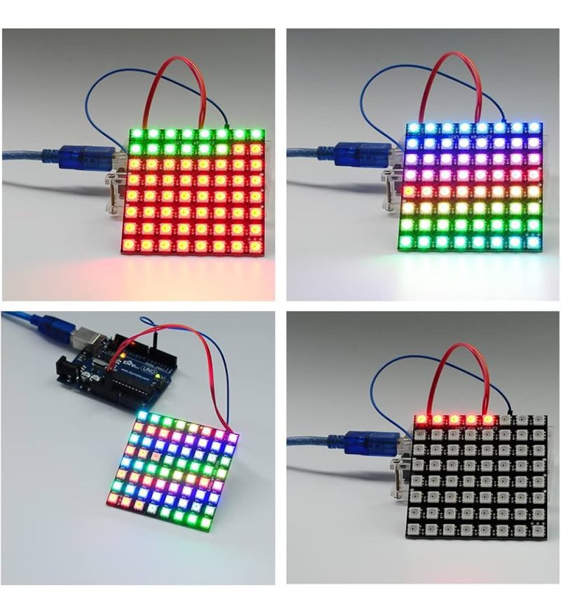 Modulo Matriz De 64 Led Rgb Ws2812 8x8 Arduino Esp32 Stm32 - Image 5