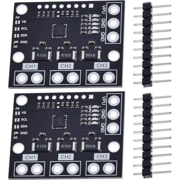 2x Sensor De Corriente Voltaje Dc 3 Ch 0-26v 15a Ina3221