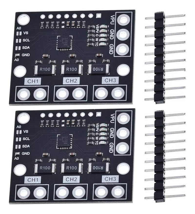 2x Sensor De Corriente Voltaje Dc 3 Ch 0-26v 15a Ina3221