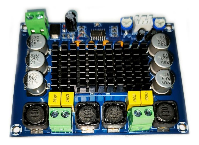 Tpa3116d2 Amplificador Potencia Digital Stereo 2x 120w 12-24 Azul - Image 3