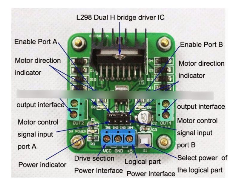 Doble Puente H Driver Controlador L298n V2 Motor Dc Arduino - Image 7