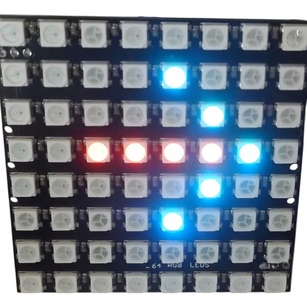 Modulo Matriz De 64 Led Rgb Ws2812 8x8 Arduino Esp32 Stm32