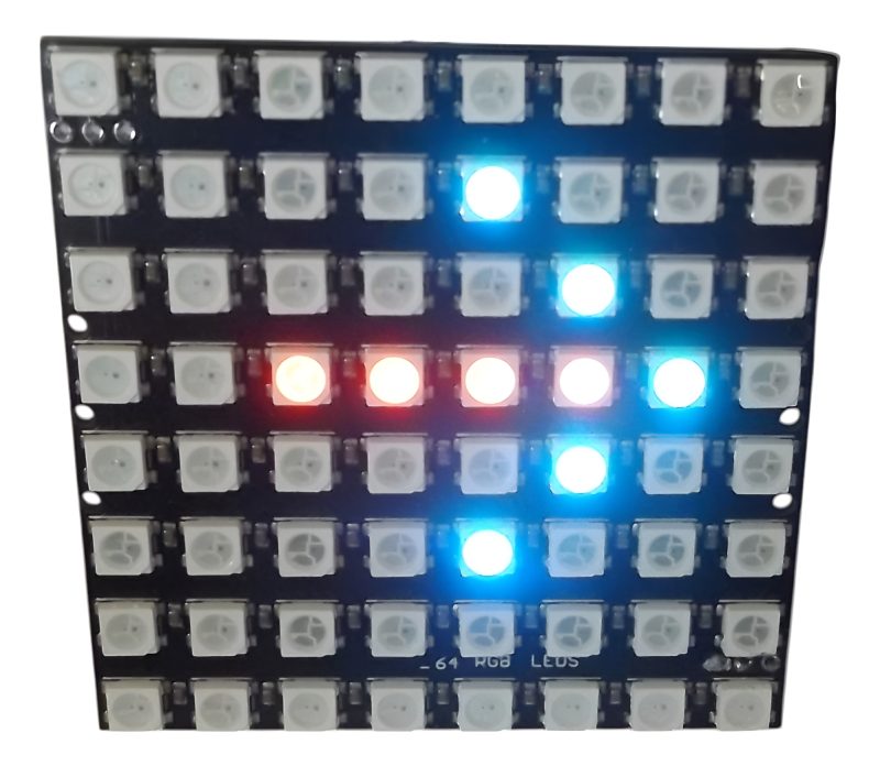 Modulo Matriz De 64 Led Rgb Ws2812 8x8 Arduino Esp32 Stm32