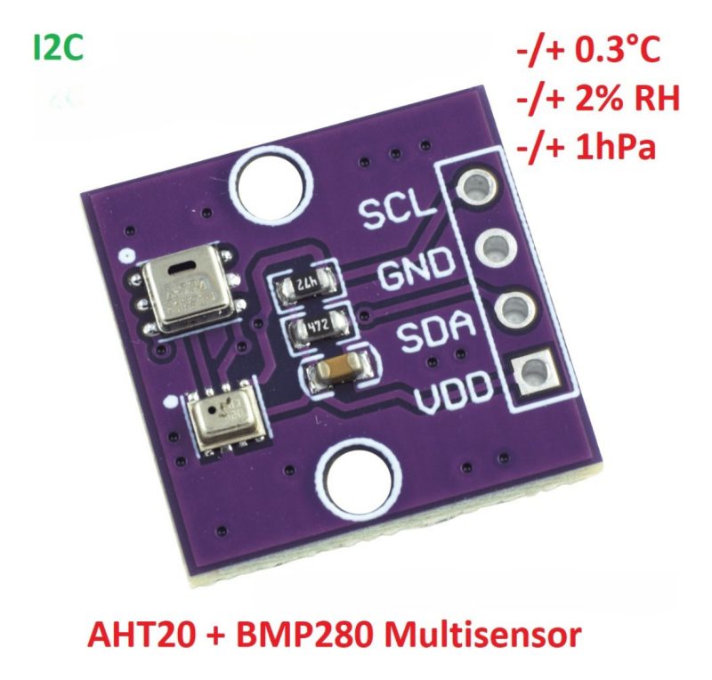 Modulo Sensor Aht20 + Bmp280 Temperatura Humedad PresiÃ³n I2c - Image 2
