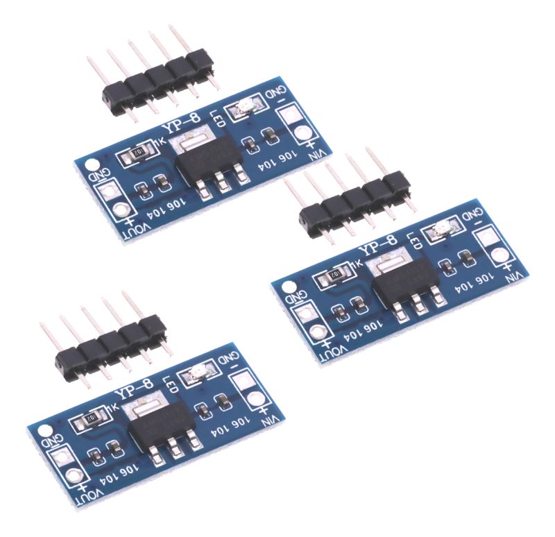Modulo 3 Unidades De Regulador Ams1117 3.3v Yp-8 Con Pines