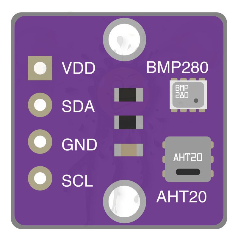 Modulo Sensor Aht20 + Bmp280 Temperatura Humedad PresiÃ³n I2c - Image 9