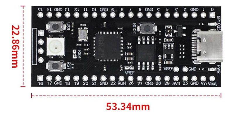2 X Raspberry Pi Pico Rp2040 Dual Usb C 16mb *pines Soldados - Image 7