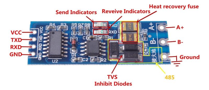 2x Placa Conversor Mcu Rs485 Ttl Arduino AutomÃ¡tico Xy-017 - Image 2