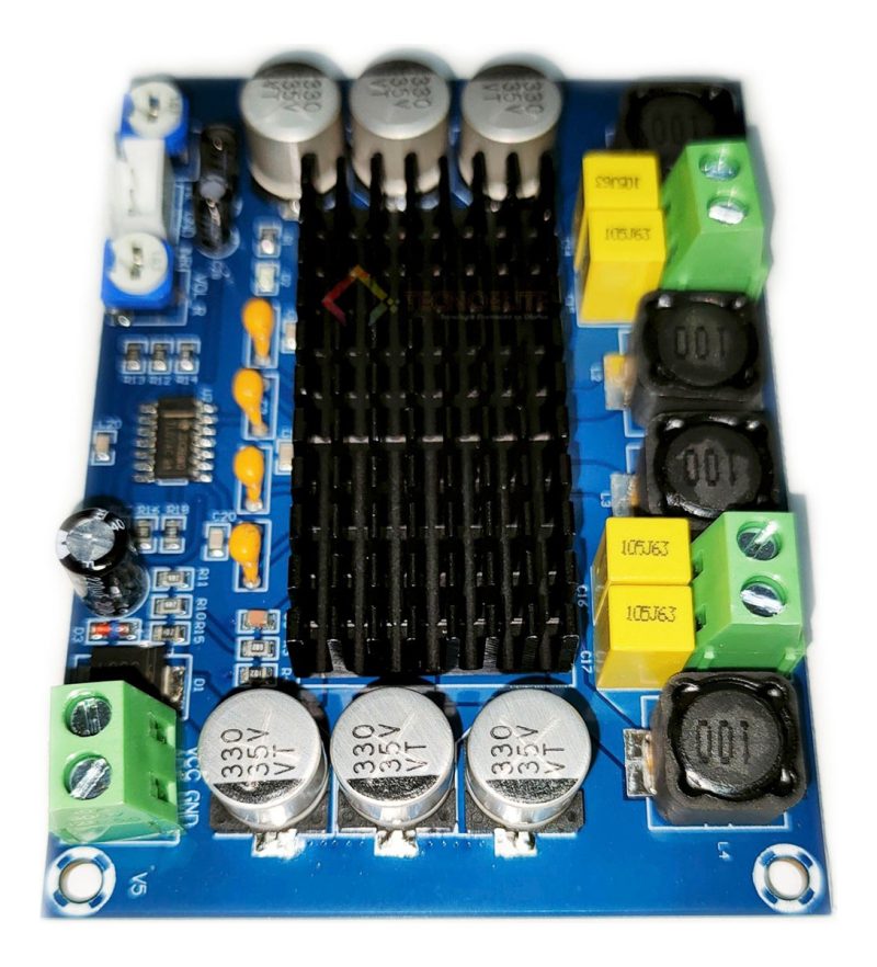 Tpa3116d2 Amplificador Potencia Digital Stereo 2x 120w 12-24 Azul - Image 2