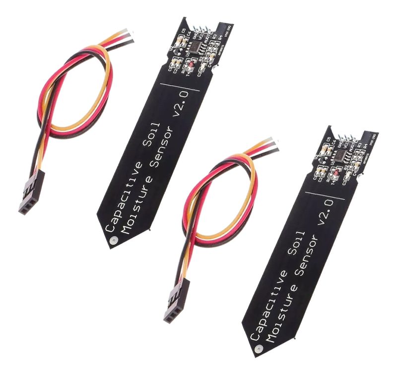 2x Sensor Capacitivo Analogico Humedad Suelo V1.2 Arduino