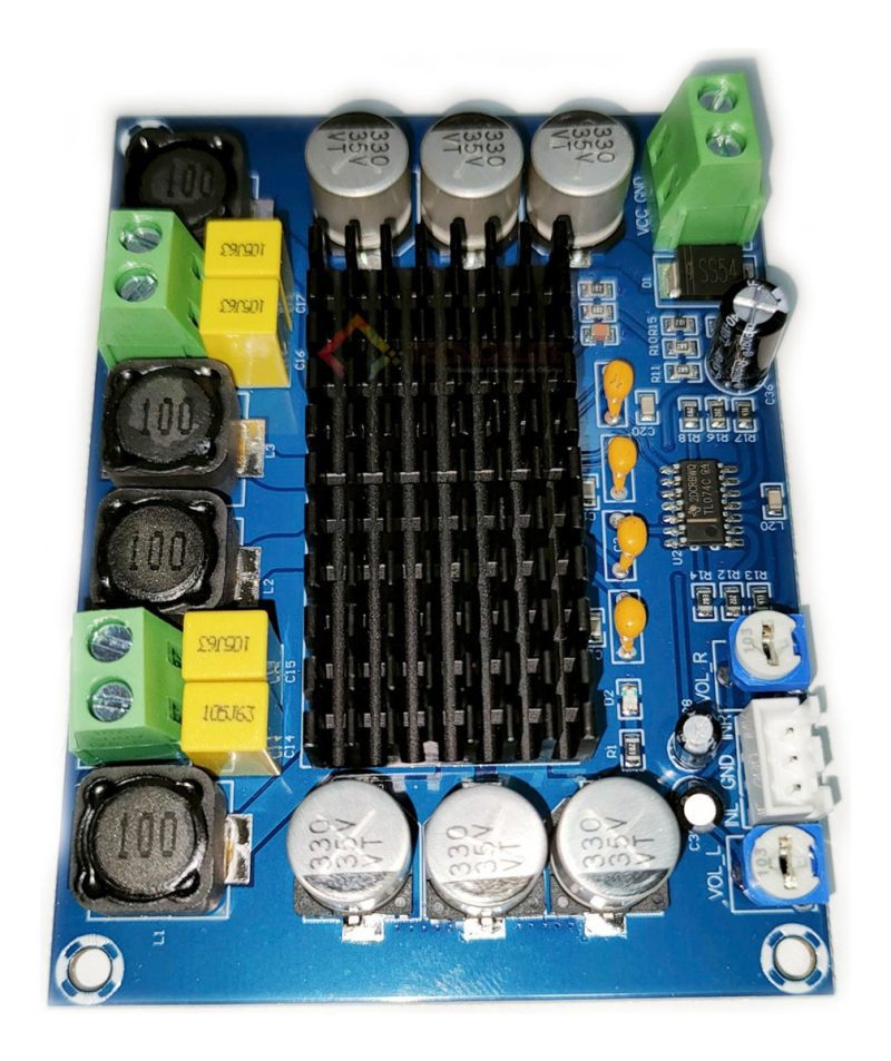 Tpa3116d2 Amplificador Potencia Digital Stereo 2x 120w 12-24 Azul - Image 5