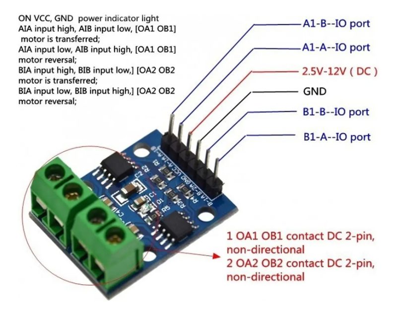 2x Doble Puente H Driver L9110 Motor Dc L9110s Arduino Esp32 - Image 7