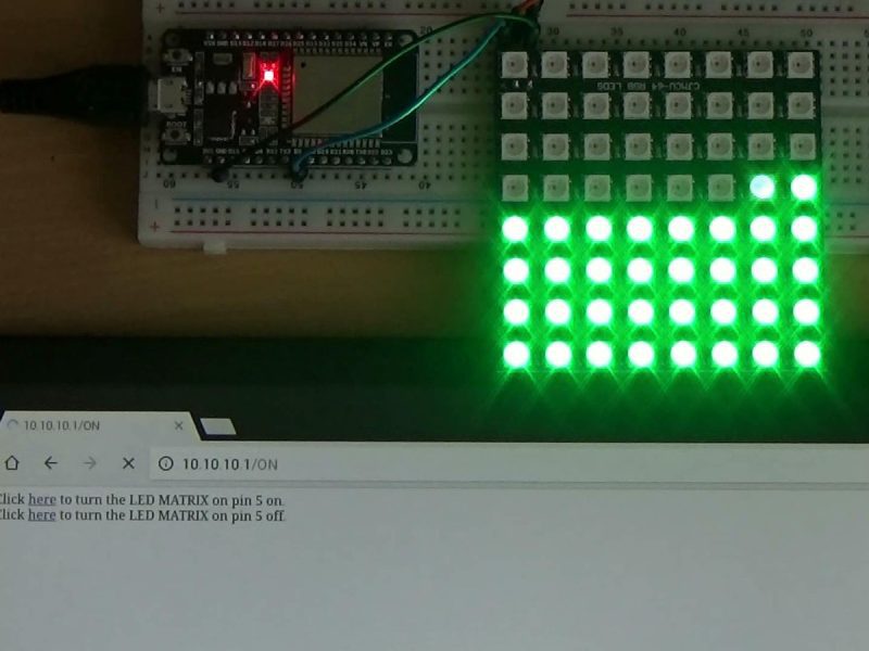 Modulo Matriz De 64 Led Rgb Ws2812 8x8 Arduino Esp32 Stm32 - Image 3