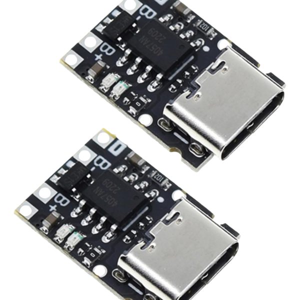 2x Módulos Tp4057 Tp4056 V2 Carga Bateria Protección Usb-c