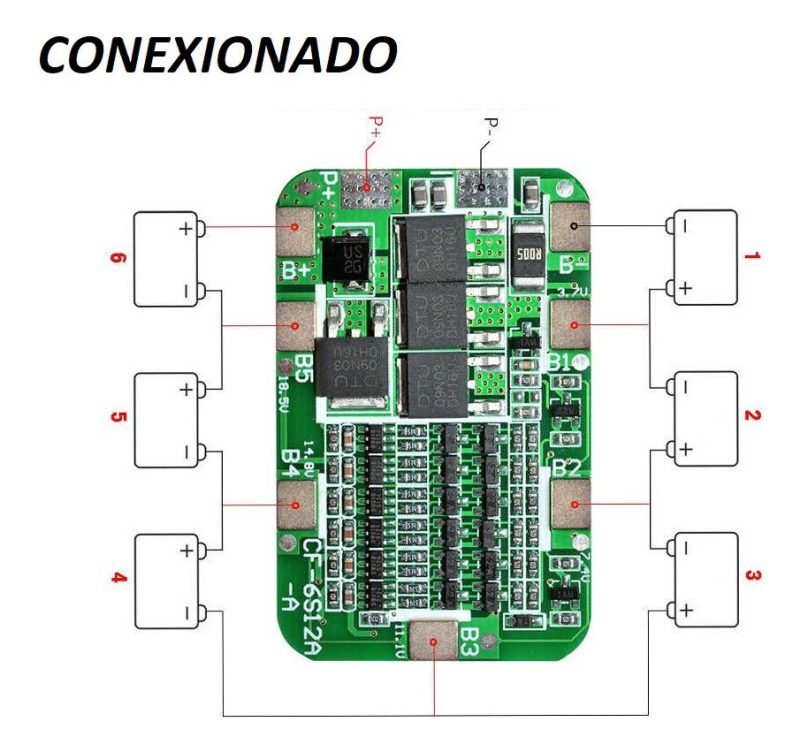 2 X Bms Cargador Bateria 6s Lipo Litio 6 Celdas 15a 12-24v - Image 4