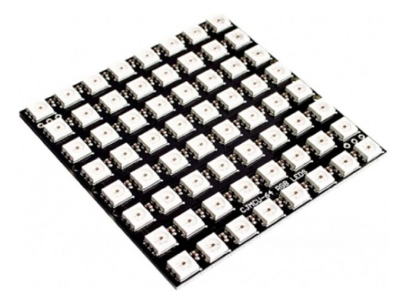 Modulo Matriz De 64 Led Rgb Ws2812 8x8 Arduino Esp32 Stm32 - Image 7