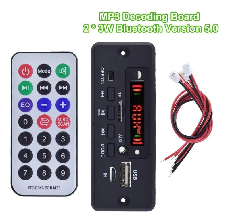Modulo Audio Bluetooth 5 Jq-d029bt Sd Fm Mp3 5-32v 6w Diy - Image 4