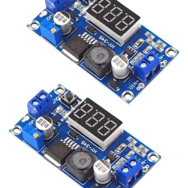 2 X Fuente Lm2596 Step-down Dc-dc 1,23-35v 3a Voltimetro
