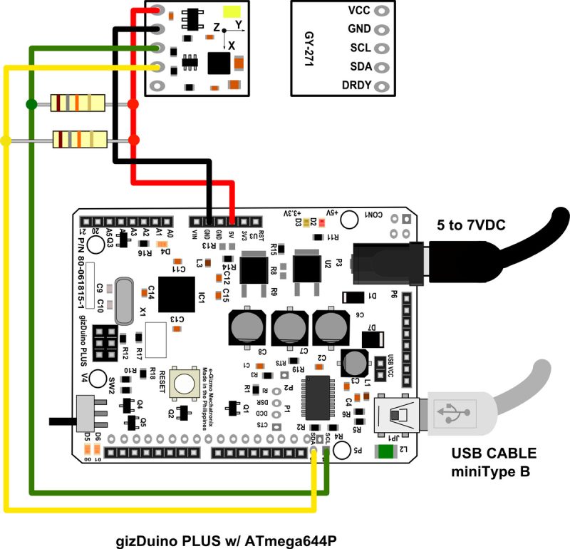 Placa Magnetometro Qmc5883 Qmc5883l Compas 3x Hmc5883l Gy271 - Image 9