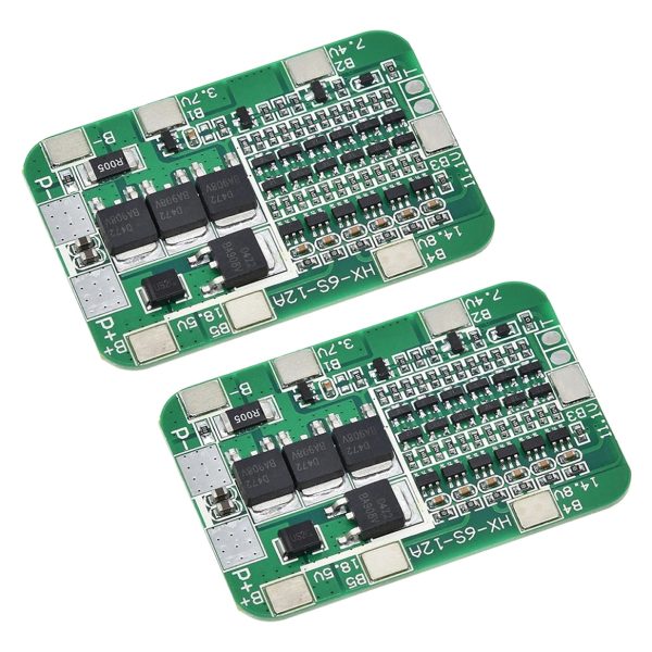 2 X Bms Cargador Bateria 6s Lipo Litio 6 Celdas 15a 12-24v