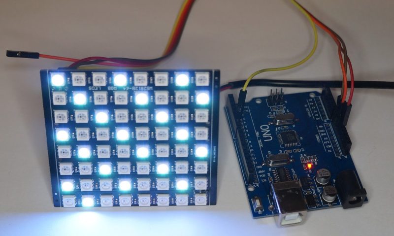 Modulo Matriz De 64 Led Rgb Ws2812 8x8 Arduino Esp32 Stm32 - Image 10