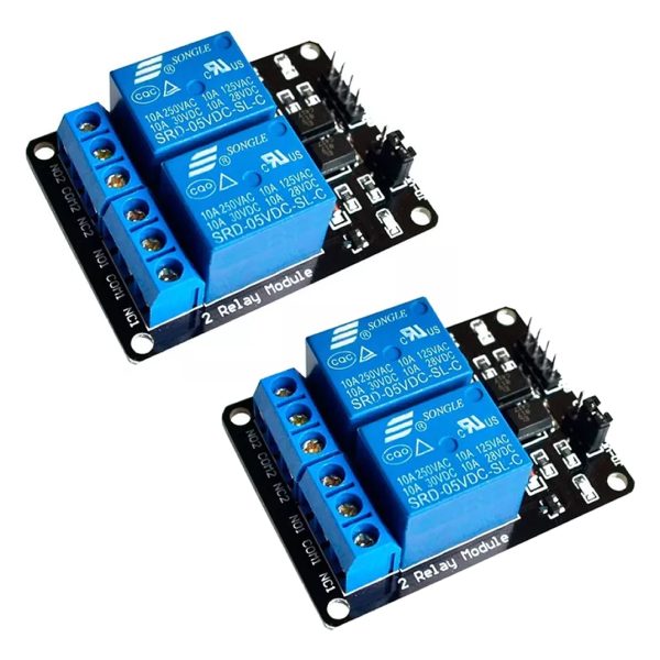 2 X Modulo Relay Rele 2 Canales 5v 10a Arduino Optoacoplado