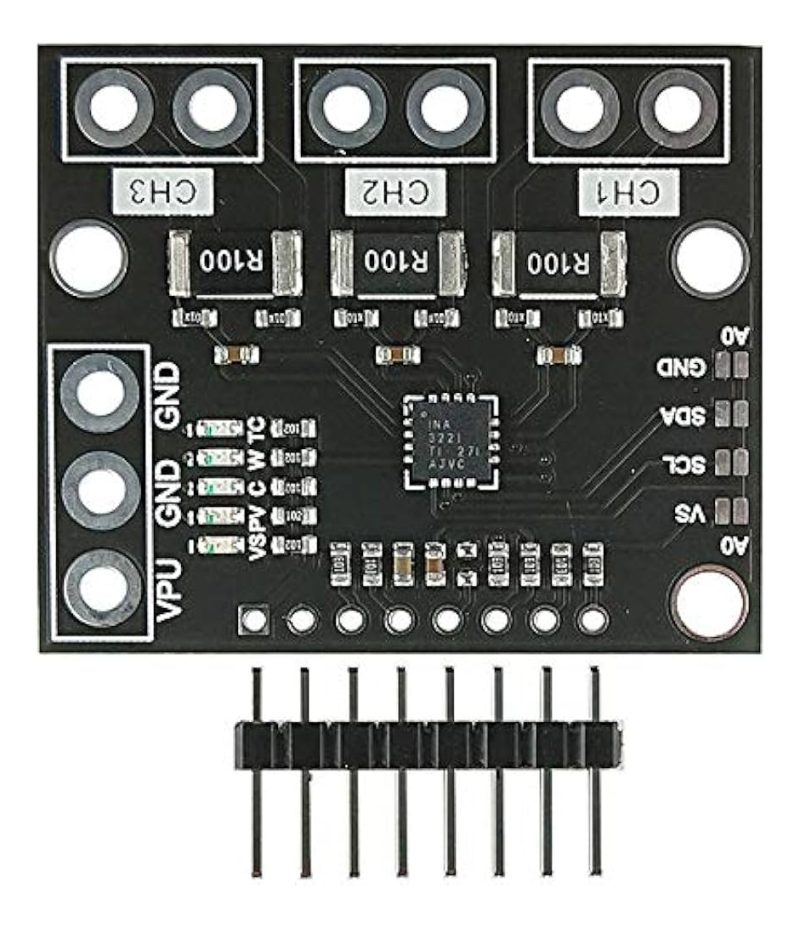 2x Sensor De Corriente Voltaje Dc 3 Ch 0-26v 15a Ina3221 - Image 5