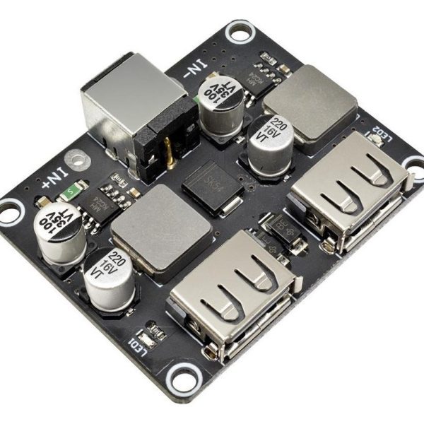 Modulo Cargador Rapido Usb Qc3.0 Doble 5v 9v 12v 24w