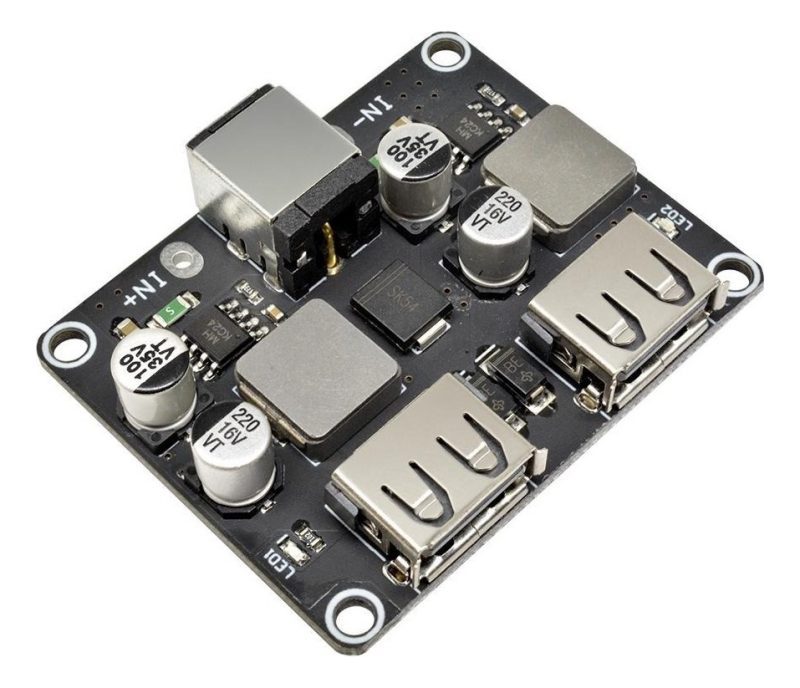 Modulo Cargador Rapido Usb Qc3.0 Doble 5v 9v 12v 24w