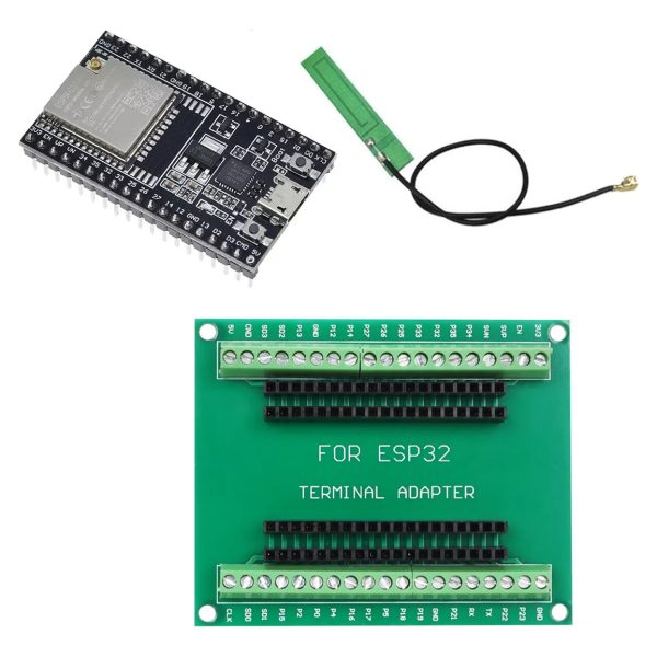 Esp32 Wroom 32u Iot Wifi Bt Ipex + Tarjeta Expandible 38p