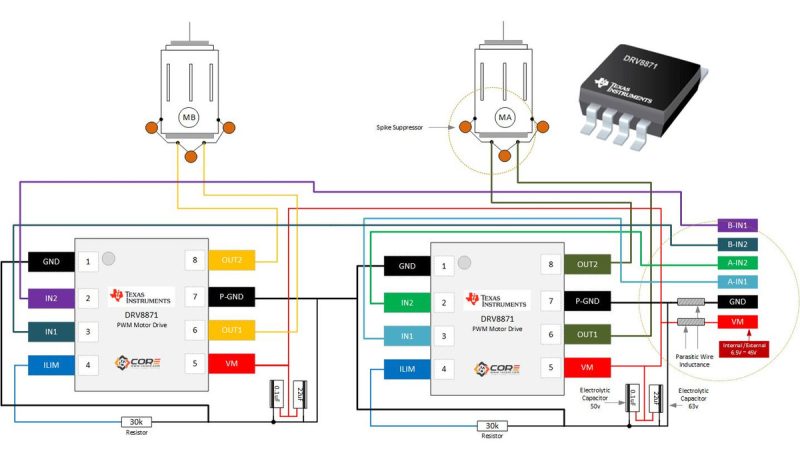 Drv8871 Driver Motor Cc 45v 3.6a Arduino Esp32 + Eficiencia - Image 8