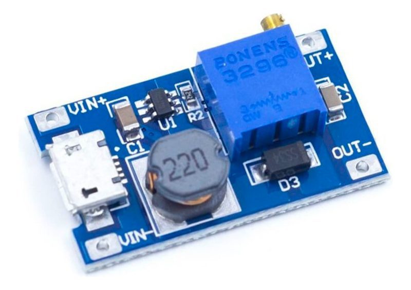 2 X MÃ³dulo Elevador De Voltaje Mt3608 Dc Step Up + Micro Usb - Image 3