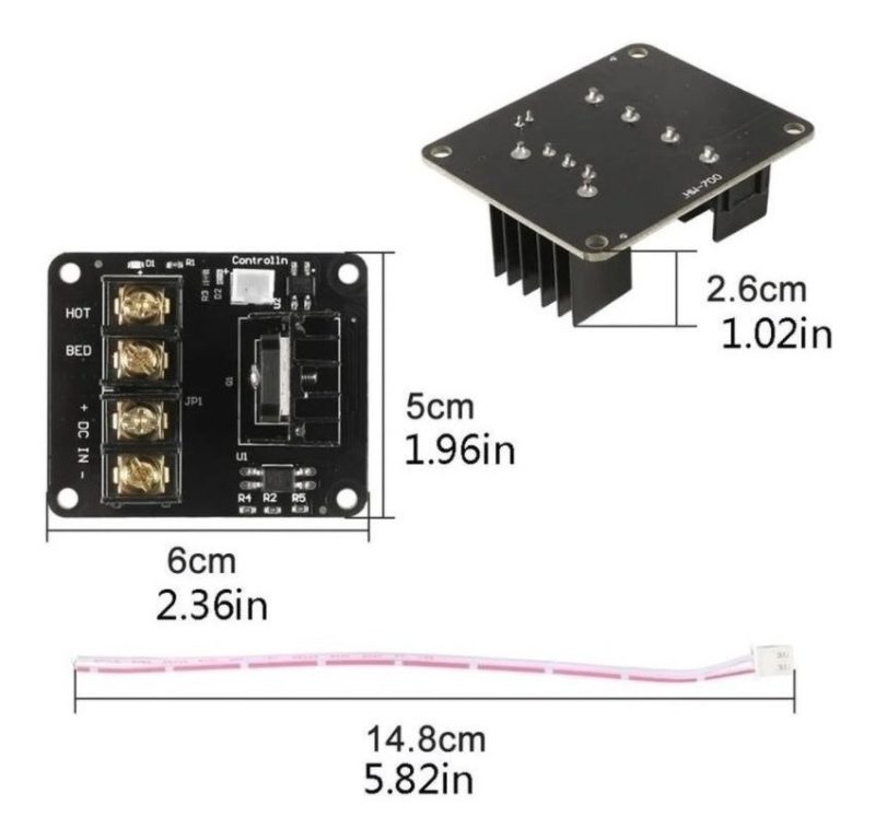 Mosfet Para Impresora 3d, 25a, Mks, Cama Caliente, Mos25 V1 - Image 6