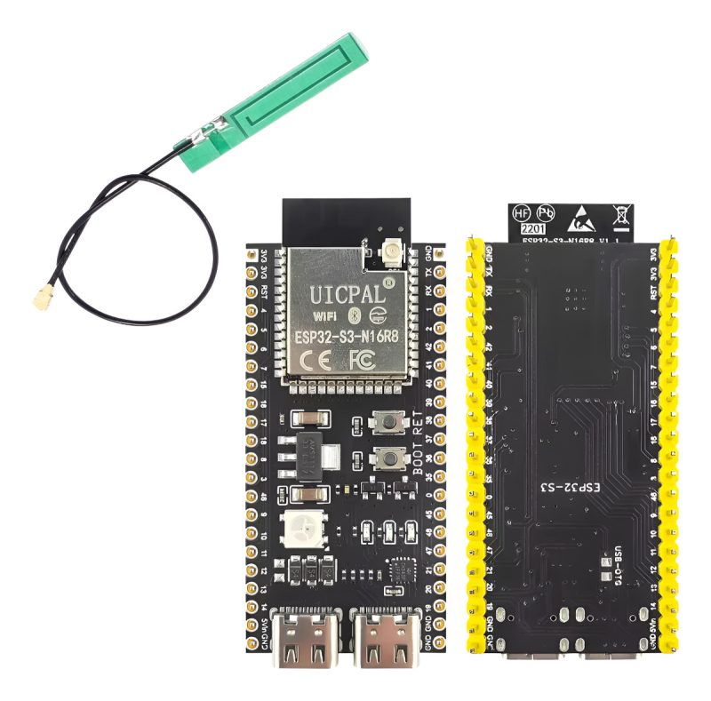 Esp32 S3 Devkitc V2 N16r8 240mhz Wifi Ble 5 Mesh Ia + Ipex