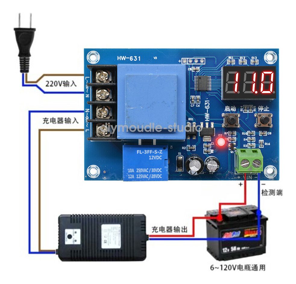 Modulo Control De Carga BaterÃas Litio Xh-m602 Con Ac 110v 4 Modulo Control De Carga BaterÃas Litio Xh-m602 Con Ac 110v - Image 4