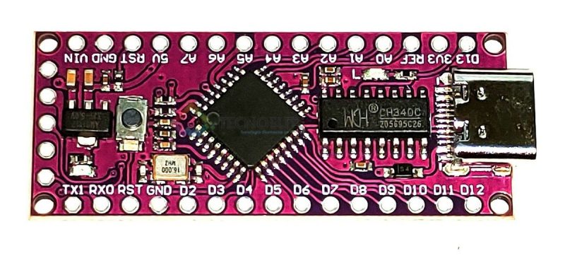 Tarjeta Lgt8f328p-lqfp32 Ht42b534-1 Arduino Nano + Pines - Image 4