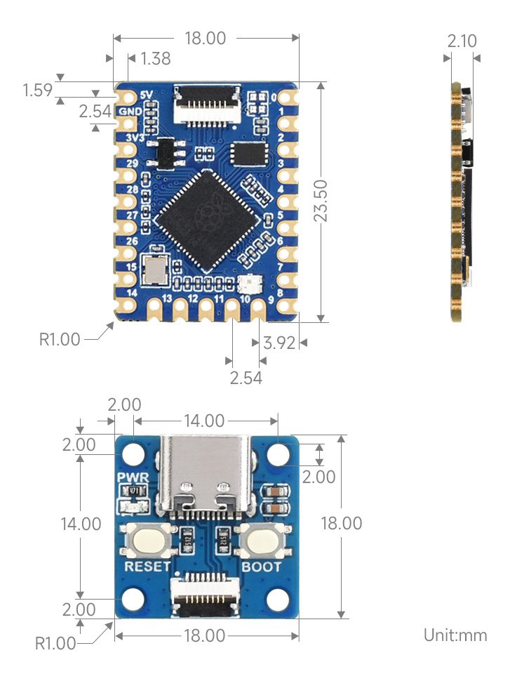 Tarjeta Raspberry Pi Pico Rp2040-tiny+programador Compacta 2 Tarjeta Raspberry Pi Pico Rp2040-tiny+programador Compacta - Image 2